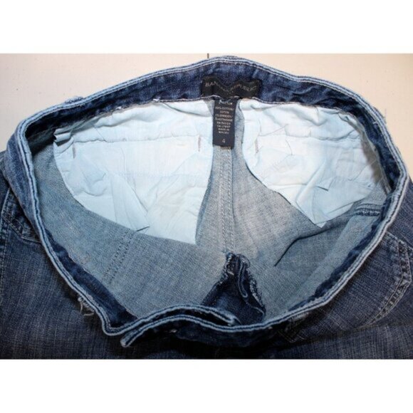 Women Banana Republic Stretch Mid Rise Jeans Denim Sz: 4 Blue Boot Cut 6 Pockets - Picture 5 of 8